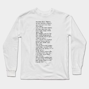 Hymn to Aphrodite: Ancient Greek poem (Black) Long Sleeve T-Shirt